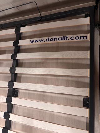 Cama Abatible Matrimonial Madera y Metal