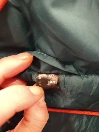 Chaleco acolchado verde azulado