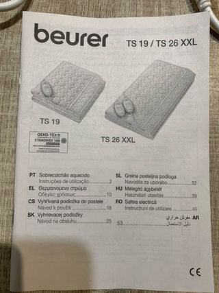 Calientacamas Beurer TS 26 XXL (150x140cm)