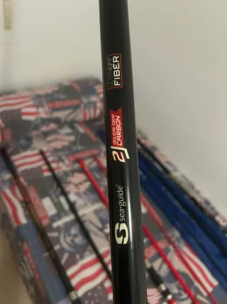 Pareja de cañas de pescar