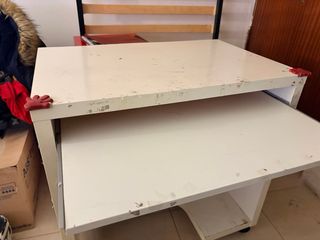 Mueble cajonera, escritorio y somier con patas 90