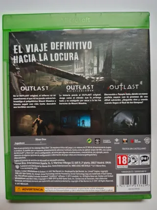 Outlast Trinity Xbox One Juego Terror