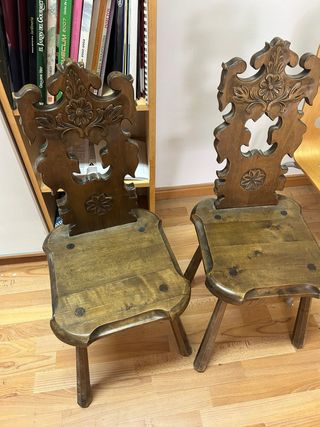 Sillas Castellanas Madera Maciza
