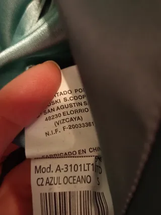 Cazadora de PIEL  verde azulado