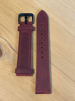 Cinturino Orologio pelle Rosso 20mm