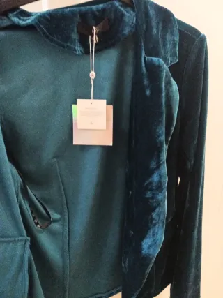 Chaqueta Terciopelo Doble Botonadura