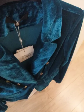 Chaqueta Terciopelo Doble Botonadura