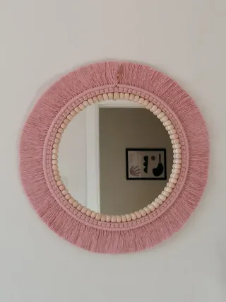 Espejo 57cms Macramé