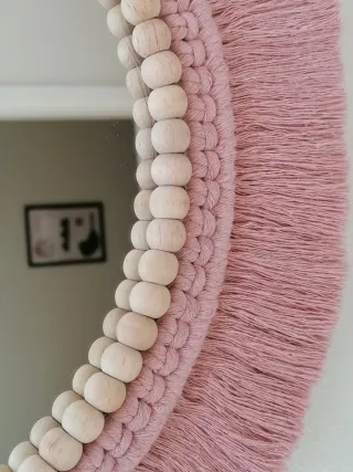 Espejo 57cms Macramé