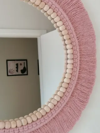 Espejo 57cms Macramé