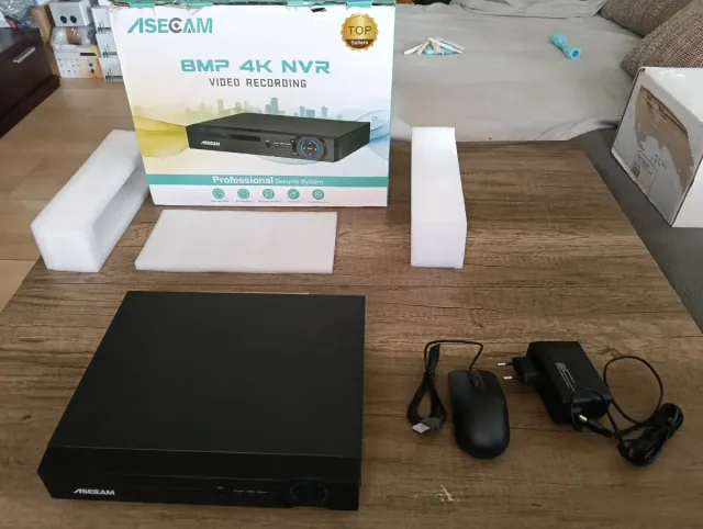 ASECAM NVR 8MP 4K Grabadora Cámara Vigilancia
