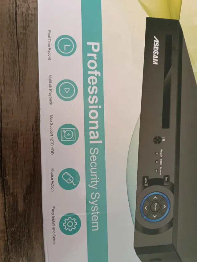 ASECAM NVR 8MP 4K Grabadora Cámara Vigilancia