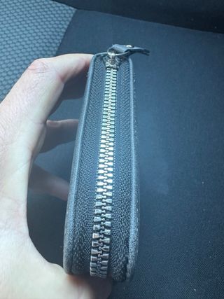 Portafoglio Uomo Carrken Grigio Con Cerniera