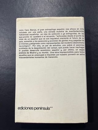 Estudios sobre la vida tradicional española
