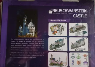 Puzzle 3D Castillo Neuschwanstein CubicFun con LED