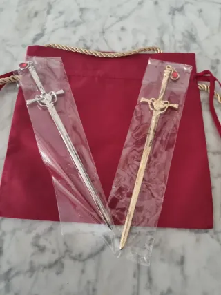 2 Marcapáginas Espada Corazón