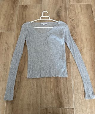 Camiseta doble gris manga larga Scalpers