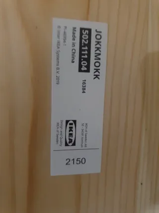 Sedia in legno blu Ikea