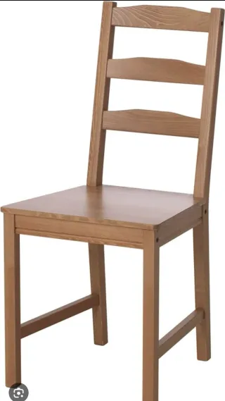 Sedia in legno blu Ikea