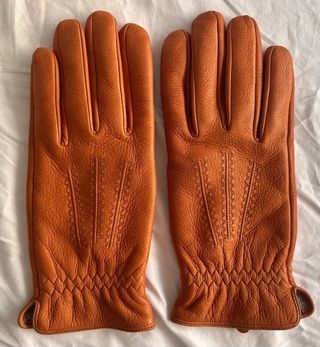 Guantes de piel de ciervo y lana