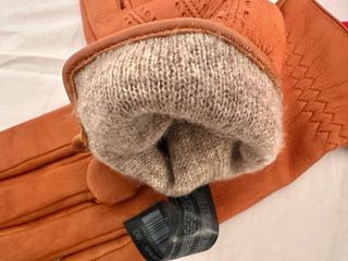 Guantes de piel de ciervo y lana