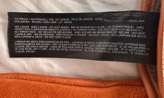 Guantes de piel de ciervo y lana