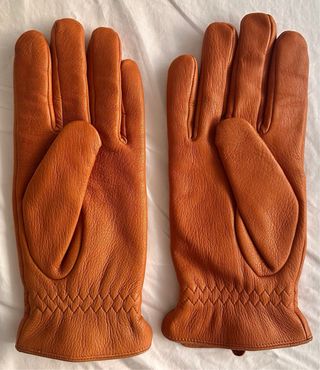 Guantes de piel de ciervo y lana