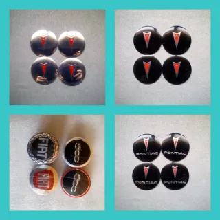 Pegatinas 56mm tapabuje centro rueda Pontiac Fiat