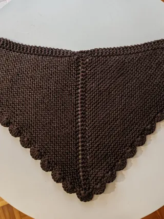 Toquilla tejida marrón 2 años color chocolate