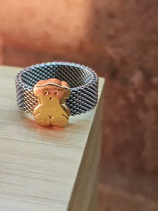 Conjunto Pulsera y Anillo Oso TOUS Oro