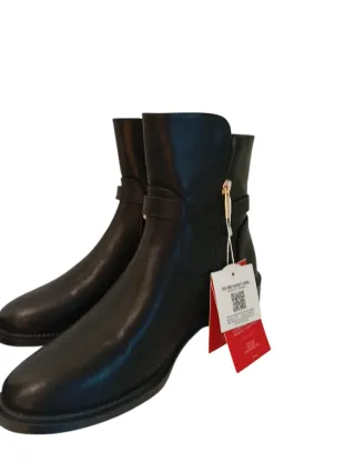 Botines XTI Mujer Talla 38 Negro y Dorado