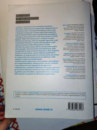 I mercati e gli strumenti finanziari. Disciplin...