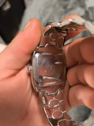 Reloj Ferrari Plata y Blanco nuevo con etiqueta