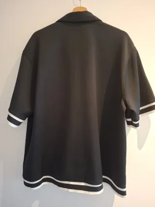 Camisa Negra Bershka Oversize Nueva