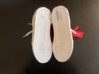 Off-White Low Vulcanized Canvas Scarpa Bianca