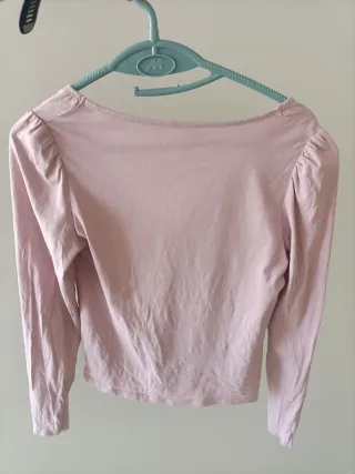 Camiseta Mango manga larga rosa Talla S