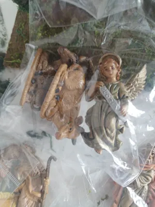 Portal de Belén con figuras