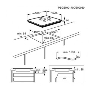 Placa de inducción Zanussi