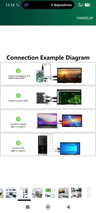 Pantalla 10.1 NAMTYSAN para Raspberry Pi