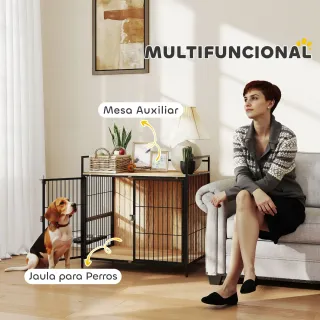 Mesa Auxiliar Moderna Jaula Perro