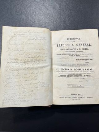 Elementos de Patología General de A.F. Chomel.1874