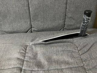 Sofá cama 2 plazas tela gris