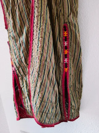 Chapan Seda Ikat Antiguo Uzbekistán