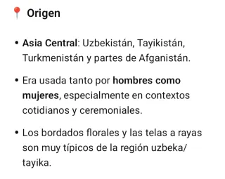 Chapan Seda Ikat Antiguo Uzbekistán