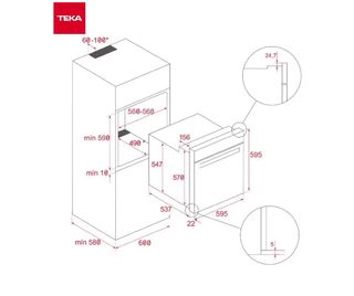 Horno Teka HSB635INDEP Multifunción Inox A+