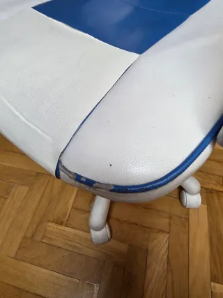 Escritorio y Estantería Azul