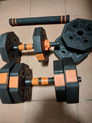 Mancuernas desmontables ajustables