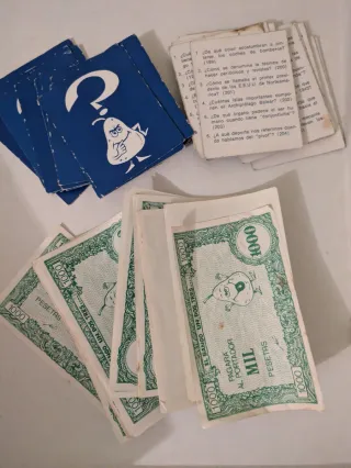 Cartas Juego Un Dos Tres Pesetas