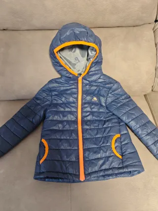 Chaqueta infantil azul y naranja 4-5 años