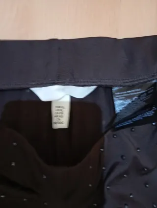 Pantalón marrón  chocolate brillante ancho